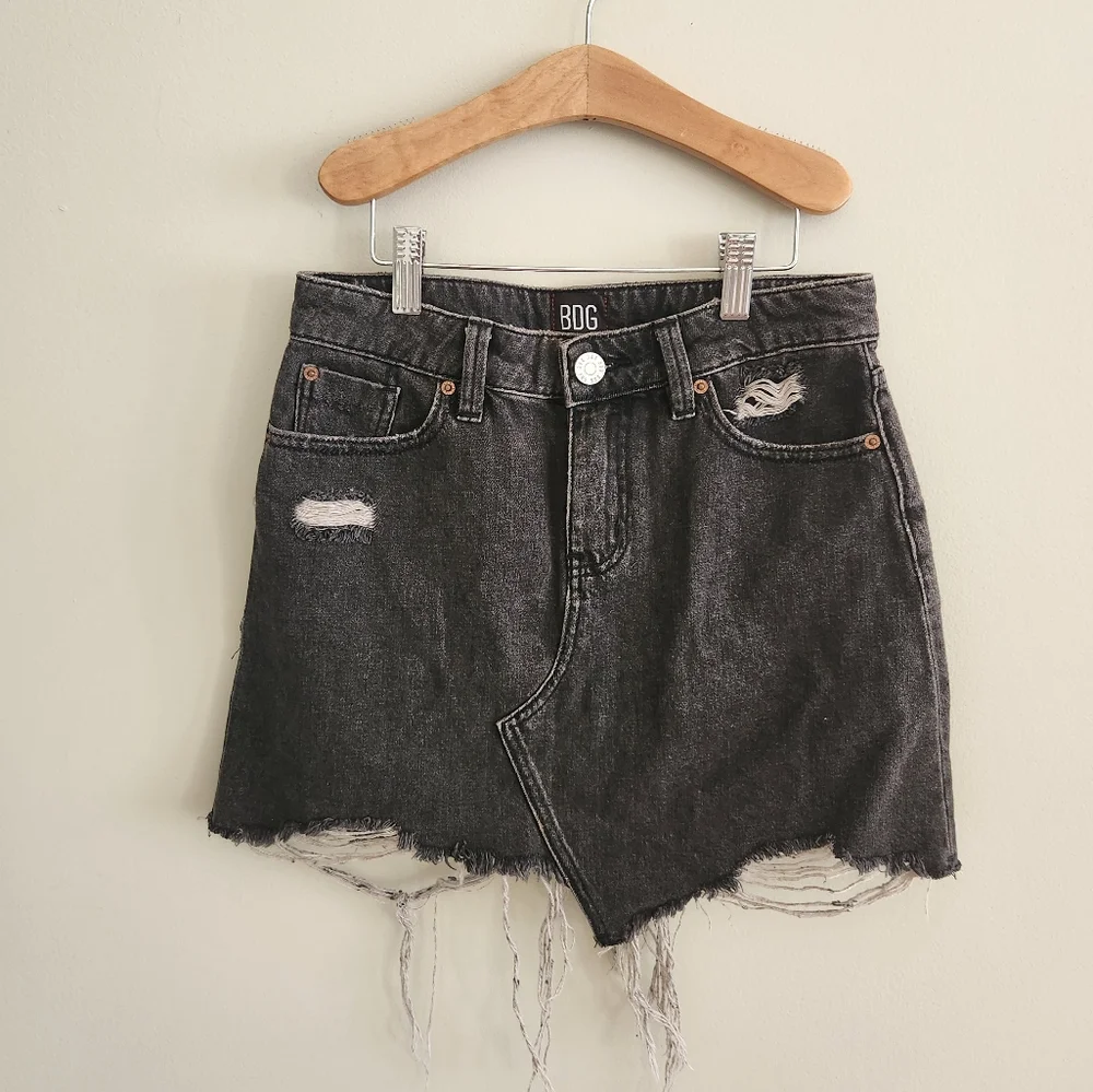 Urban Outfitters BDG Cut Off Denim Skirt - Picture 1 of 5